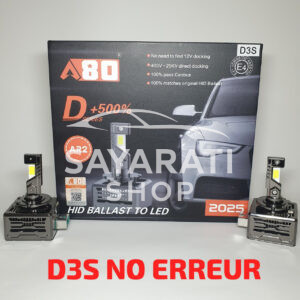 A80 D3S AR2 Compatible avec VW- MERCEDES - AUDI- SKODA-SEAT-PORSCHE... (pas de message d’erreur)